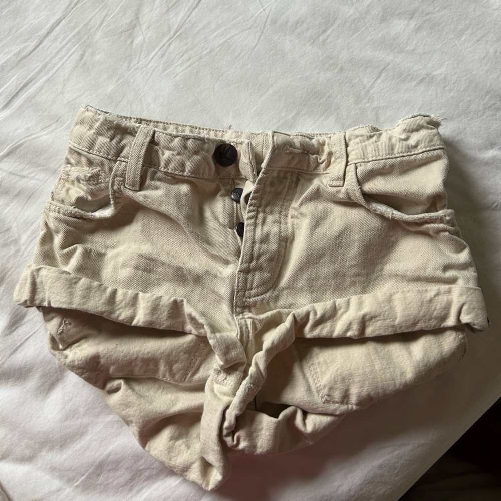 Distressed one teaspoon shorts